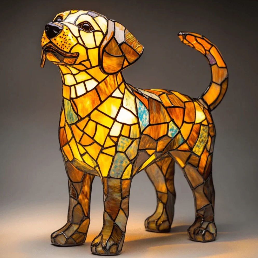 Handmade Dog Lamps